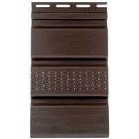Панел Soffit Кафяв перфориран за вентилация на подпокривното пространство Т-20*, 3м