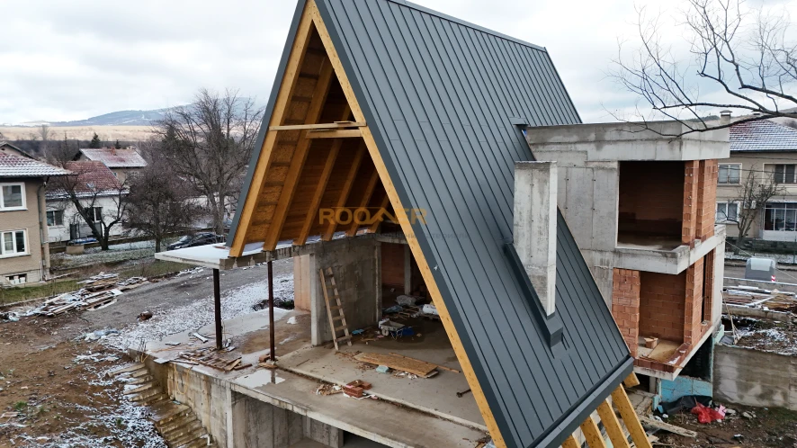 с. Драгичево, двоен фалц RAL7016