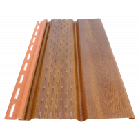 SOFFIT панел - 3 m  перфориран (Златен дъб)