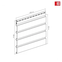 ВИНИЛОВ САЙДИНГ FRONTO (ОРЕХ) V-BLACK